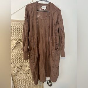 Super soft Cardigan / light brown